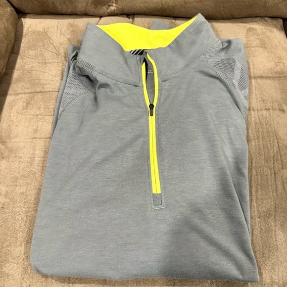 Under Armour Threadborne Run 1/4 Zip Shirt Men’s XL Fitted Long Sleeve Gray - Picture 3 of 4